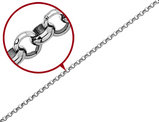 Men's Chisel Rolo Chain Necklace in Stainless Steel 18 Inches (6.00 mm)
